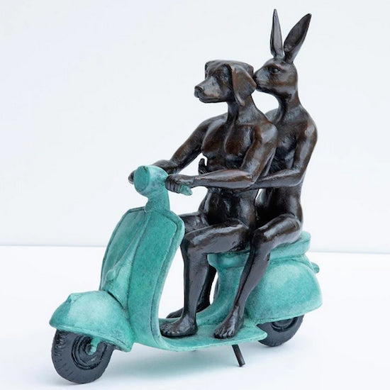 They were the authentic vespa riders